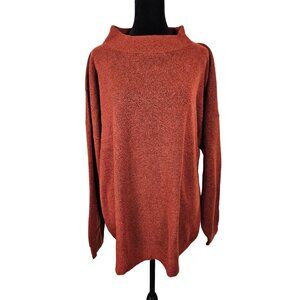 A New Day Women's Sweater Size XL Rust Cozy Warm Comfortable Crew Neck Pullover